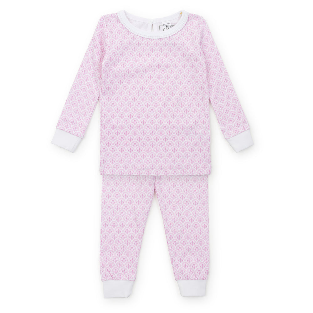 Scalloped in Pink Ava Pima Cotton Pajama Set