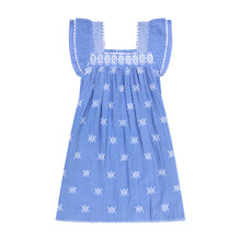 Load image into Gallery viewer, Women&#39;s Mini Sandrine Dress Aegean Blue