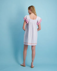 Women's Mini Sandrine Dress Lavender Stripe