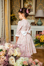 Load image into Gallery viewer, Magdalene Winter Pink Floral Smocked Dress