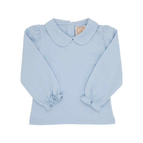 Maude's Peter Pan Collar Long Sleeve Pima Buckhead Blue