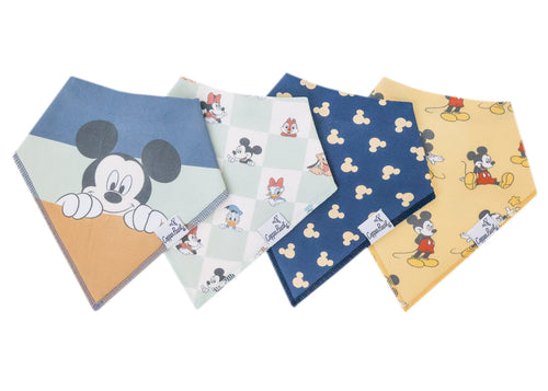 Mickey Mouse & Friends Bandana Bib Set 4pk
