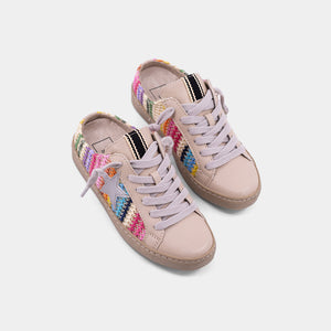 ShuShop Bright Multi Stripe Polka Mini Sneakers