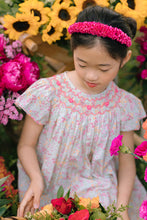 Load image into Gallery viewer, Prune Floral Frills Bishop Dress