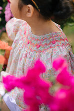 Load image into Gallery viewer, Prune Floral Frills Bishop Dress