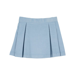 Parson Pleated Skirt Corduroy Barrington Blue
