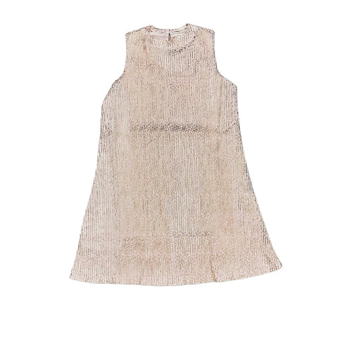 Pink Crinkle Stars Swing Dress