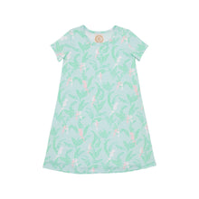 Load image into Gallery viewer, Short Sleeve Polly Play Dress Parrot Island Palms