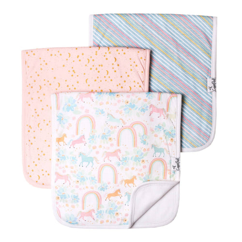 Whimsy Burp Cloth Set 3pk