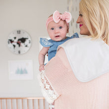Load image into Gallery viewer, White Basics Burp Cloth Set 3pk