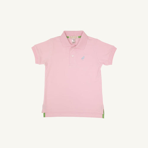 Prim & Proper Polo Palm Beach Pink with Buckhead Blue Stork