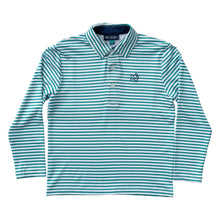 Load image into Gallery viewer, Long Sleeve Pro Performance Polo Tennis Court Stripe