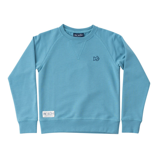 Adriatic Blue Kids' Crew Control Sweatshirt