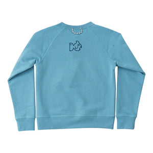 Adriatic Blue Kids' Crew Control Sweatshirt