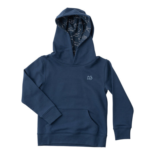 Big Dipper Navy Blue Kids Nautical Knots Spinnerbait Sweatshirt