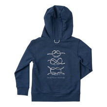 Load image into Gallery viewer, Big Dipper Navy Blue Kids Nautical Knots Spinnerbait Sweatshirt