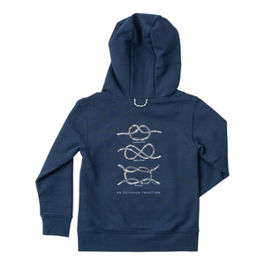 Big Dipper Navy Blue Kids Nautical Knots Spinnerbait Sweatshirt