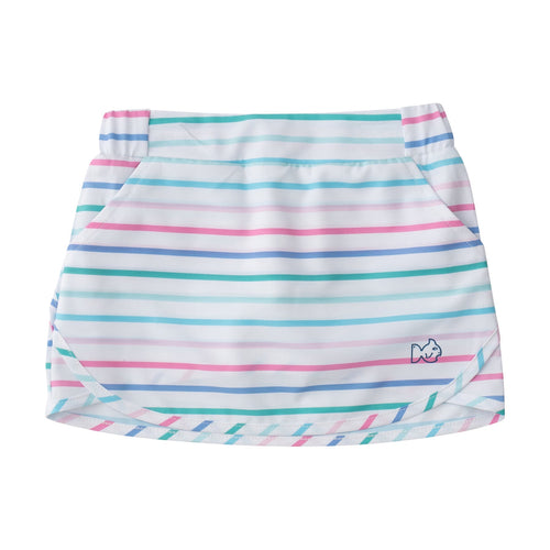 Fuchsia Pink Multicolor Stripe Carolina Catch Skort