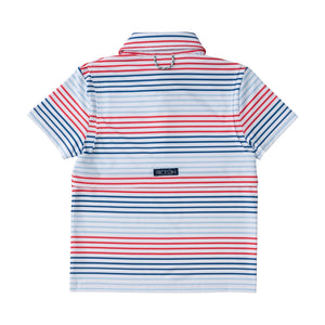 Americana Stripe Short Sleeve Pro Performance Polo