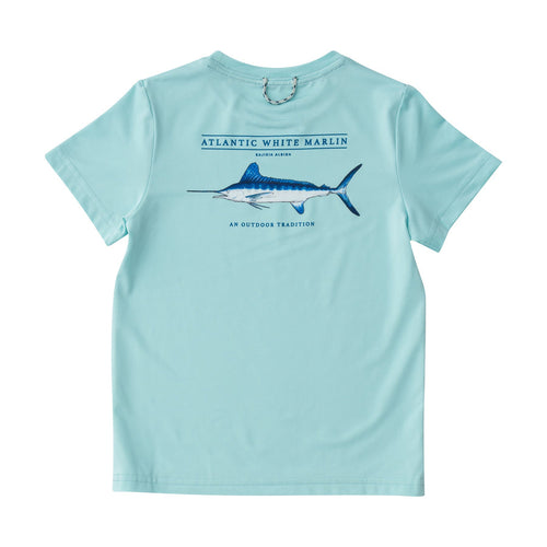 Waterspout Blue Marlin Pro Performance Short Sleeve Fishing T-shirt