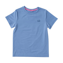 Load image into Gallery viewer, Girls Coastline Blue Life&#39;s a Beach Pro Performance Short Sleeve Fishing T-shirt