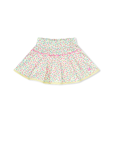 Quinn Skort Petal Pop Floral Sunshine Yellow & Flamingo Pink