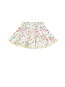 Quinn Skort Petal Pop Floral Sunshine Yellow & Flamingo Pink