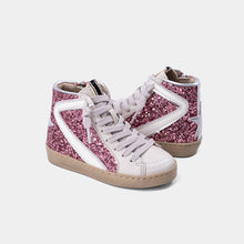 Load image into Gallery viewer, ShuShop Rose Glitter Rooney Mini Sneakers