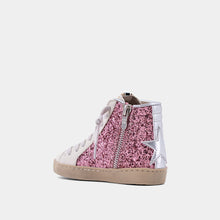 Load image into Gallery viewer, ShuShop Rose Glitter Rooney Mini Sneakers