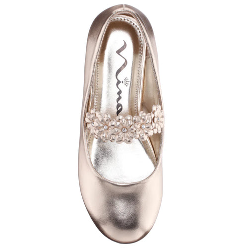 Nina Rozy Gold Dress Shoe