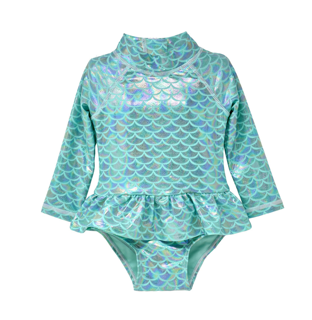 Fairy Tale Scales UPF 50+ Alissa Infant Ruffle Rash Guard