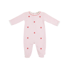 Load image into Gallery viewer, Rock Me Romper Palm Beach Pink with Richmond Red Embroidered Presents