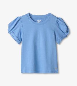 Cornflower Blue Twisted Sleeve Tee