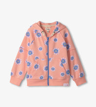 Load image into Gallery viewer, Apricot Blush Doodle Daisy Hoodie