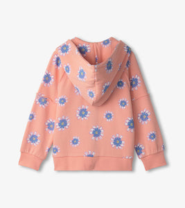 Apricot Blush Doodle Daisy Hoodie