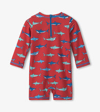 Load image into Gallery viewer, Hungry Sharks One-Piece Rashguard