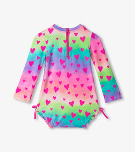 Kaleidoscope Hearts Rashguard Swimsuit