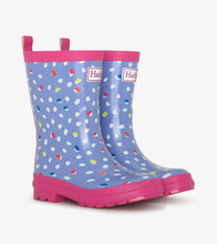 Load image into Gallery viewer, Lots of Dots Shiny Rain Boots