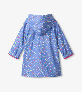 Lots of Dots Button-Up Rain Jacket