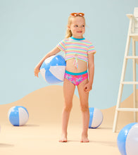 Load image into Gallery viewer, Printed Palms Short Sleeve Tankini Set