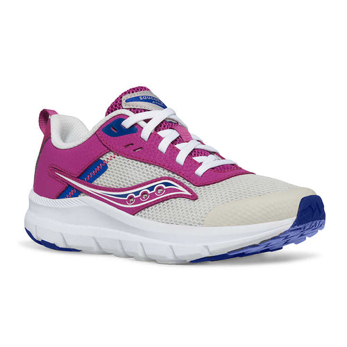 Saucony Axon Grey & Magenta