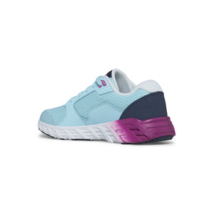 Saucony Big Kid's Wind 2.0 Blue & Pink Lace Sneakers