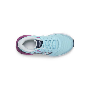 Saucony Big Kid's Wind 2.0 Blue & Pink Lace Sneakers