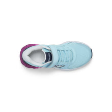 Load image into Gallery viewer, Saucony Big Kid&#39;s Wind 2.0 A/C Blue &amp; Pink Sneakers