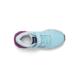 Saucony Big Kid's Wind 2.0 A/C Blue & Pink Sneakers