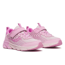 Load image into Gallery viewer, Saucony Big Kid&#39;s Wind 3.0 AC Velcro Pink Sneakers