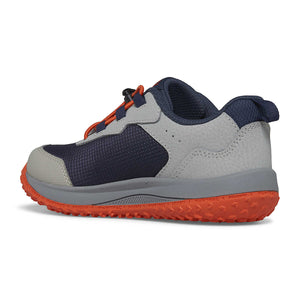 Saucony Aura KDZ Grey Orange Navy Sneakers