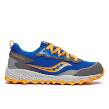 Load image into Gallery viewer, Saucony Peregrine KDZ Shield Blue &amp; Orange Sneakers