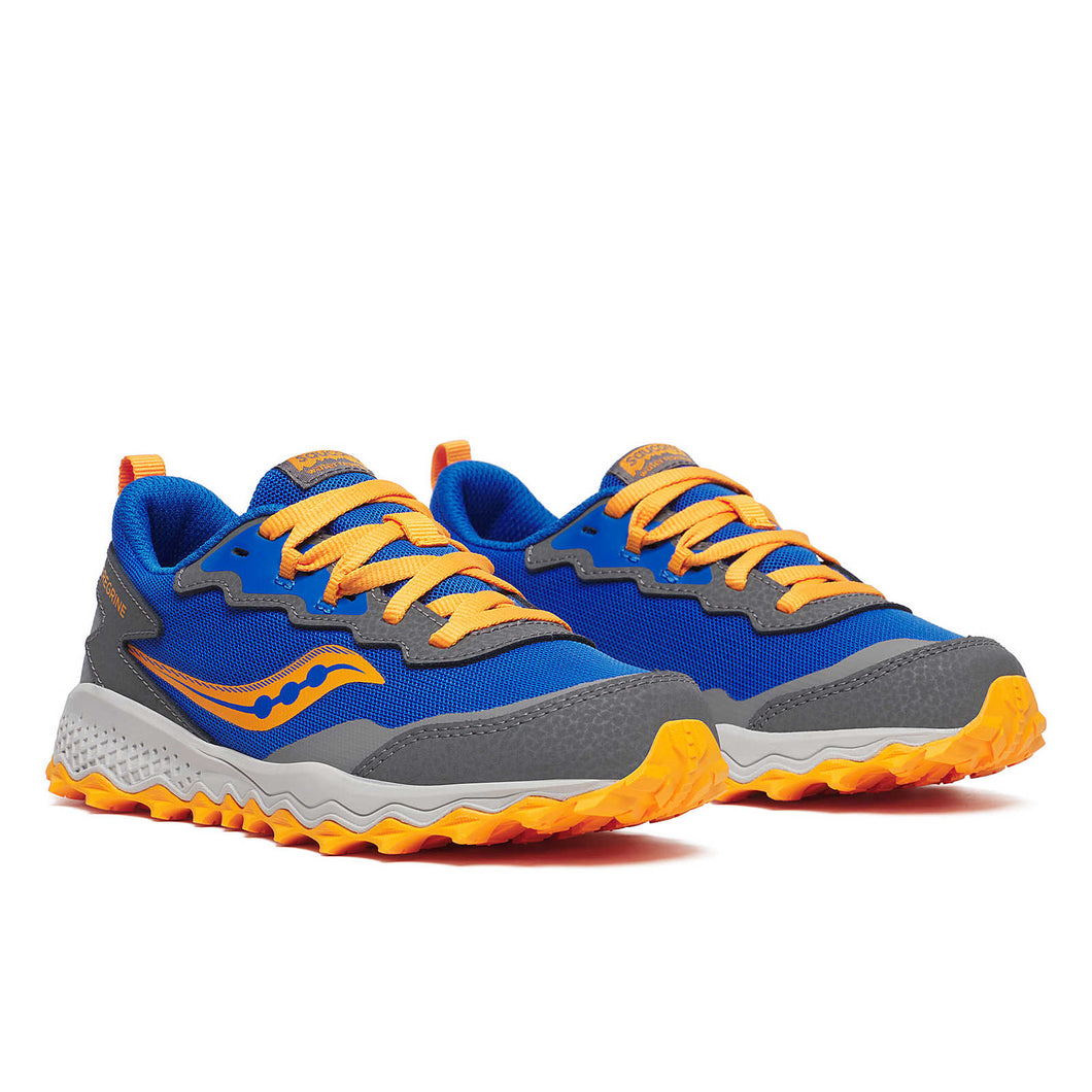 Saucony Peregrine KDZ Shield Blue & Orange Sneakers