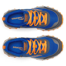 Load image into Gallery viewer, Saucony Peregrine KDZ Shield Blue &amp; Orange Sneakers